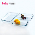 LeHe Housewares Hot Sale Microwave  Safe Rectangle Glass Baking Tray